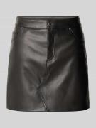 Minirok in leerlook, model 'KATE'