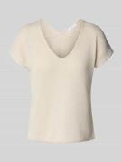 Gebreid shirt met V-hals, model 'Sirukus'