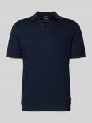 Poloshirt met ribboorden, model 'Cleison'