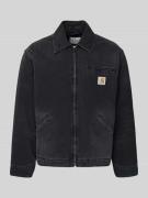 Jeansjack met ritssluiting en labeldetail, model 'DETROIT'