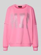 Sweatshirt met labeldetail