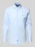 Slim fit zakelijk overhemd met kentkraag