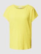 T-shirt met structuurmotief