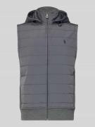 Regular fit bodywarmer van katoenmix