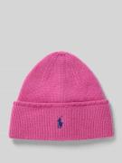 Wollen muts met logostitching