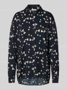 Oversized blouse met lange mouwen van pure viscose