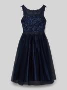 Regular fit jurk met gebloemd kant