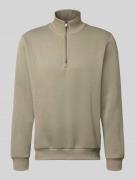 Regular fit sweatshirt met schipperskraag, model 'Bradley'