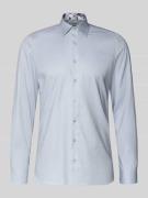 Slim fit zakelijk overhemd van katoen met kentkraag