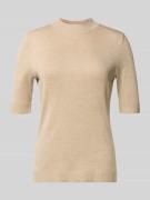 Gebreide pullover van viscosemix met 1/2-mouwen