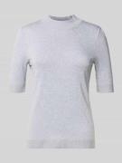 Gebreide pullover van viscosemix met 1/2-mouwen