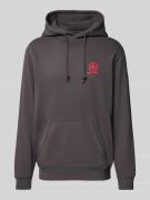 Regular fit hoodie van katoenmix