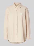 Relaxed fit overhemdblouse met labelbadge, model 'AFAZ'