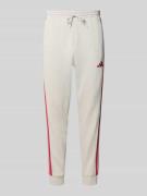 Regular fit sweatbroek met logostitching