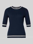 Gebreide pullover met ribboorden