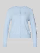 Regular fit gebreid jack van katoenmix