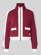 Regular fit sweatjack met opstaande kraag