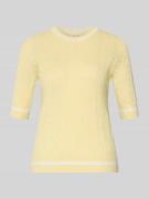 Gebreide pullover met ribboorden