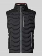 Regular fit bodywarmer met capuchon in de kraag