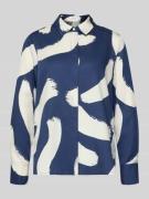 Overhemdblouse met blinde knoopsluiting, model 'Fumira'