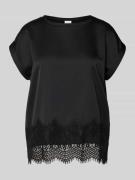 T-shirt met ronde hals, model 'ELLETTE'