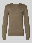 Gebreide pullover met ribboorden, model 'BELLS'
