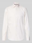 Regular fit zakelijk overhemd van katoen met kentkraag