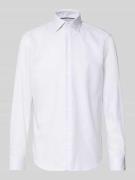 Regular fit zakelijk overhemd van katoen met kentkraag