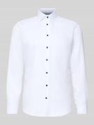 Regular fit zakelijk overhemd van katoen met kentkraag