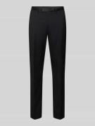 Slim fit pantalon met achterzakken