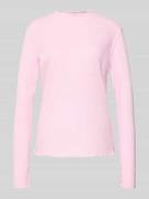 Slim fit shirt met lange mouwen met viscose