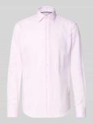 Regular fit zakelijk overhemd van katoen met kentkraag