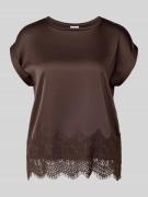 T-shirt met ronde hals, model 'ELLETTE'