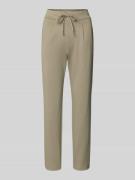 Slim fit stoffen broek met viscose, model 'Rizet'