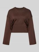 Regular fit pullover van viscosemix in gebreide look