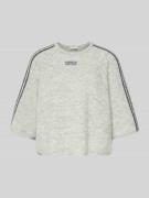 Korte gebreide pullover met ribboorden, model 'VITOW'