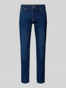 Slim fit jeans van katoenmix, model 'LOOM'