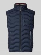 Regular fit bodywarmer met capuchon in de kraag