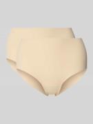 High waist broek met elastische band, model 'Dream'