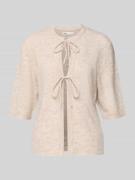 Regular fit cardigan met vetersluitingen, model 'SIMONI'