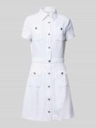 Mini-jurk met opgestikte zakken, model 'ELORA'