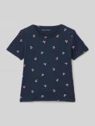 Regular fit T-shirt van katoenmix