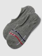 Kousenvoetjes met labelprint in een set van 2 paar