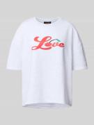 Sweatshirt met 1/2-mouwen en ronde hals