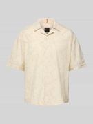 Relaxed fit vrijetijdsoverhemd met 1/2-mouwen, model 'Lapisy'
