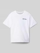 Relaxed fit T-shirt met ronde hals, model 'GEO'