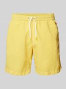 Zwembroek met contrasterende siernaden, model 'Uni'