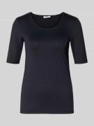 Slim fit T-shirt met ronde hals