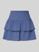 Minirok in laagjeslook met kant