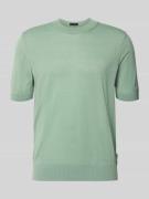 Regular fit gebreid shirt van zuivere scheerwol, model 'H-UMAURO'